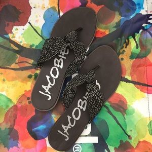 Woven Flip Flop Tropical Sandals Size 8.5